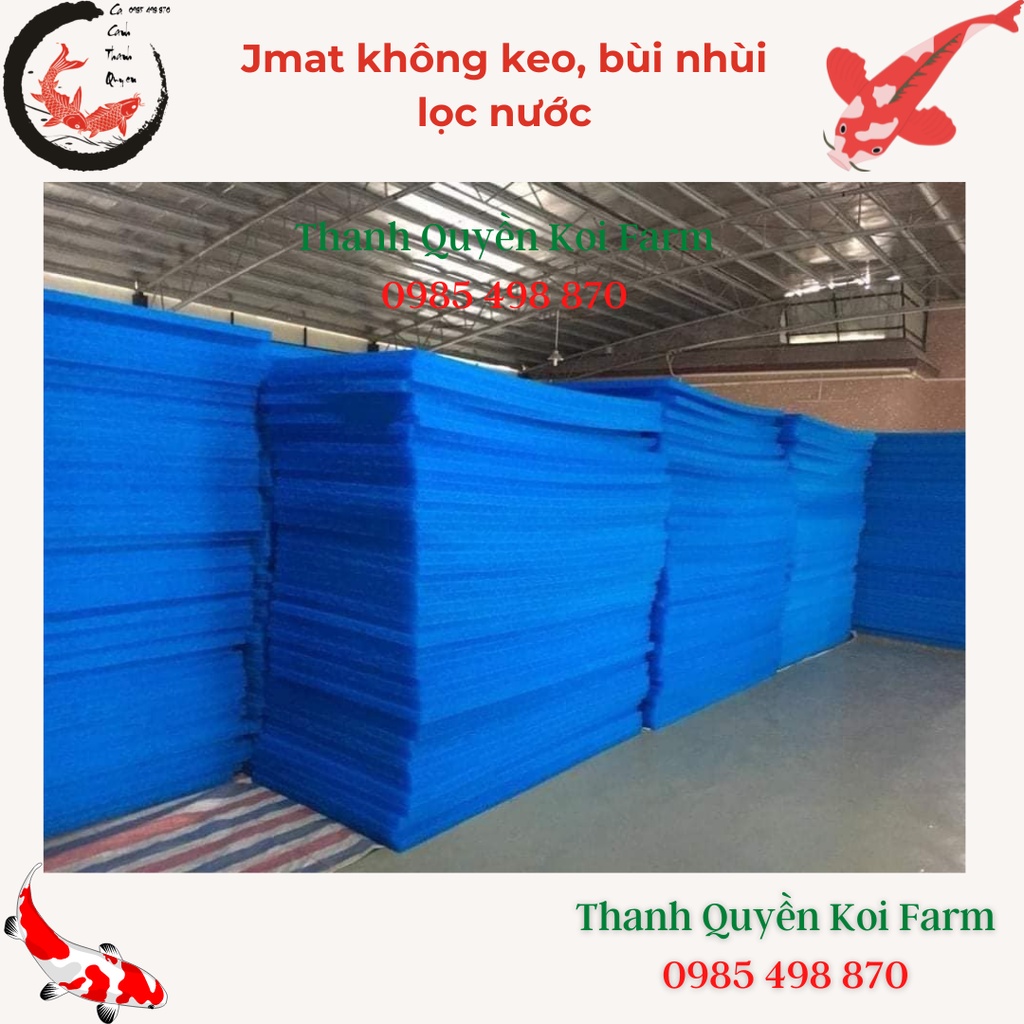 Jmat không keo - bùi nhùi lọc nước bể cá Koi, bể cá cảnh Hàng chất lượng cao