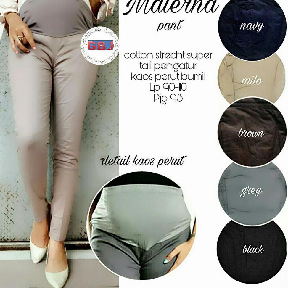T-&-h MATERNA PANT / Quần Thun Cotton Pha Co Giãn Cho Bà Bầu GBM Bộ Sưu Tập. Mới Nhất