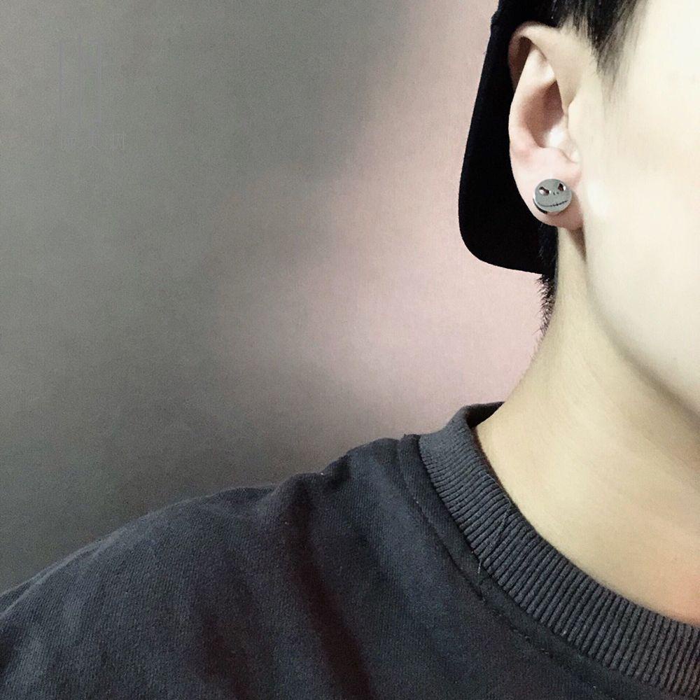 Bông Tai Hình Đầu Lâu Phong Cách Hip Hop Punk Hàn Quốc Thời Trang Cho Nữ