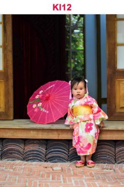 Bộ Kimono Cách Tân Bé Gái