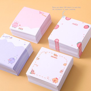 Girl's Heart Boxed Non-sticky Post-it Notes