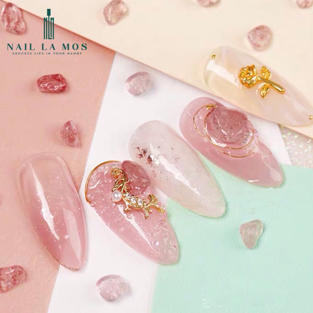 Đá sỏi trang trí móng - đá nails giả thạch anh phong cách Nhật Bản (lẻ hũ)
