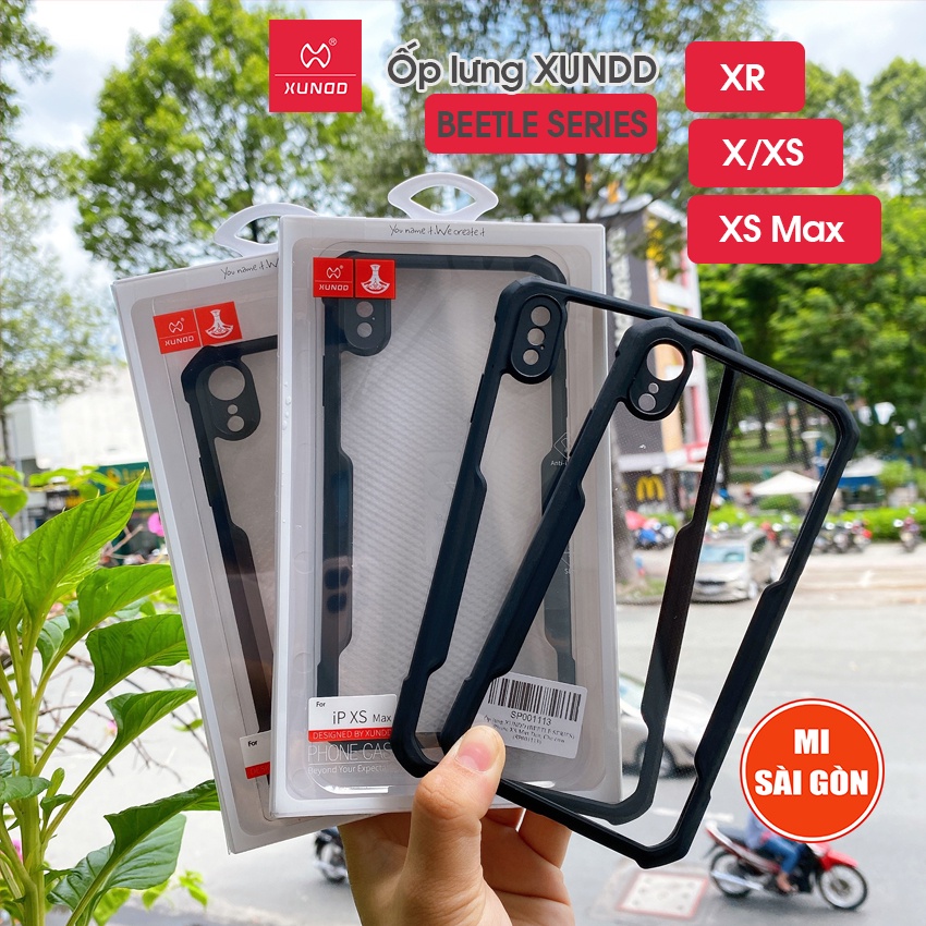 Ốp lưng XUNDD iPhone XR/ X/ XS/ XS Max  - Chống shock, Mặt lưng trong - Trong