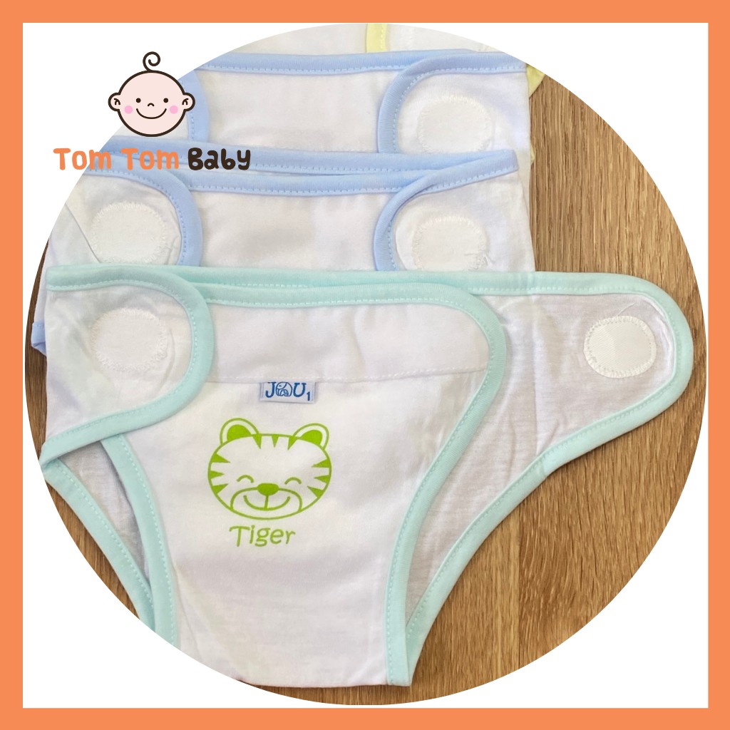 COMBO 10 Tã vải, tã dán sơ sinh JOU | Size 1,2,3 cho bé sơ sinh -9kg | chất vải cotton 100% cao cấp mềm, mịn, thoáng mát