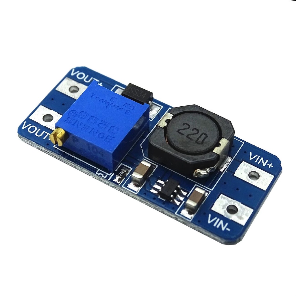 Bảng mạch tăng áp Mt3608 DC-DC 2A MICRO USB 2V-24V sang 5V 9V 12V 28V tiện dụng
