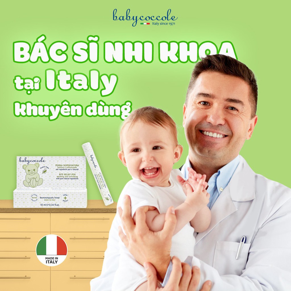 Bút Chấm vết Muỗi Đốt Babycoccole 0M+ Chiết xuất Hạnh Nhân và Dầu oliu 10ml