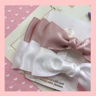 🎀 KẸP TÓC NƠ 3 TẦNG BÁNH BÈO - [Nhà Nấm handmade]