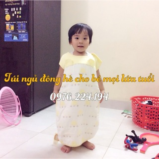 Túi ngủ cho bé, túi ngủ trẻ em mùa hè