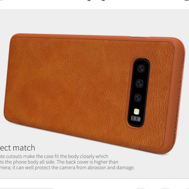 Bao da nilllkin QIN cho galaxy S10 plus/S10+ (hàng chính hãng)
