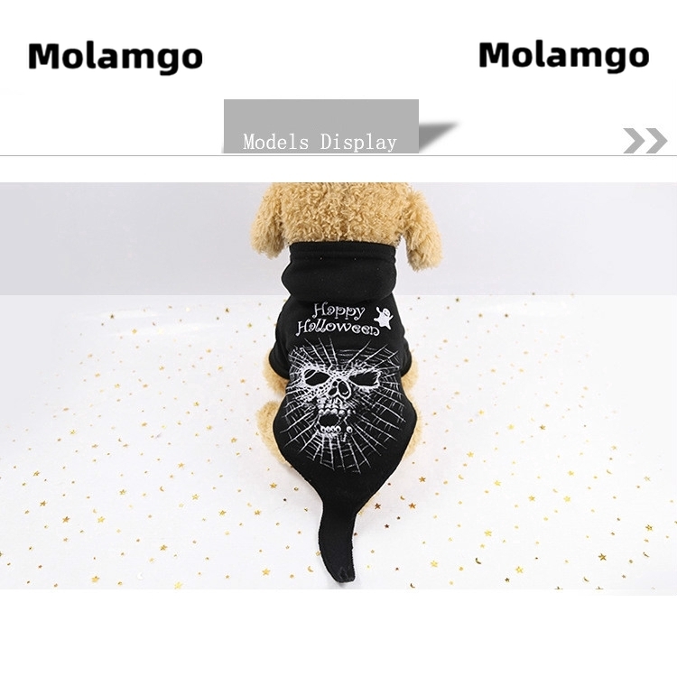 Áo in họa tiết bộ xương cá tính dành cho thú cưng