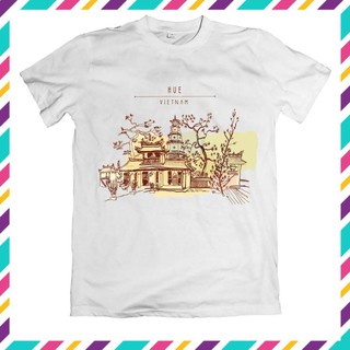Rẻ vô địch- áo thun in hình thành phố huế mộng mơ đẹp