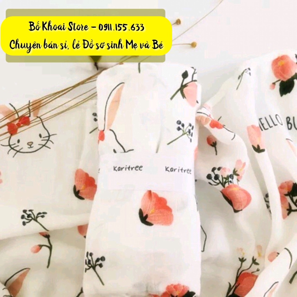 Khăn Aden sợi tre đa năng cho bé - Khăn tắm khăn quấn đa năng cho bé - Bố Khoai Store