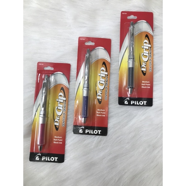 👉1- Bút bi Pilot Dr Grip Limited Mực đen Fine 0.7mm - Mỹ