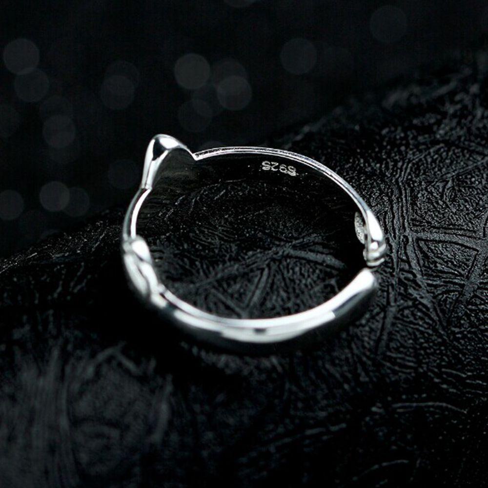 Nhẫn Hở Mạ Bạc 925 Hình Thú Dễ Thương
