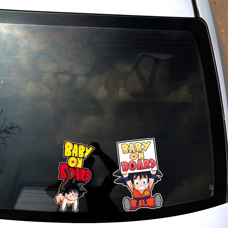 Sticker Baby on Board Dán Xe Hơi Chống Thấm Nước Hình Mickey Minnie Baby IN Car