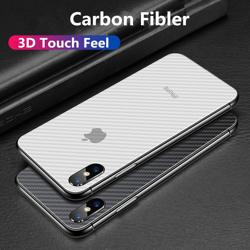 Miếng dán lưng điện thoại bằng cacbon cho OPPO Realme C20 8 7 7i C11 6 5i 5s 5 Pro Narzo 30A C12 C15 C2 Q XT X2 X50 Pro