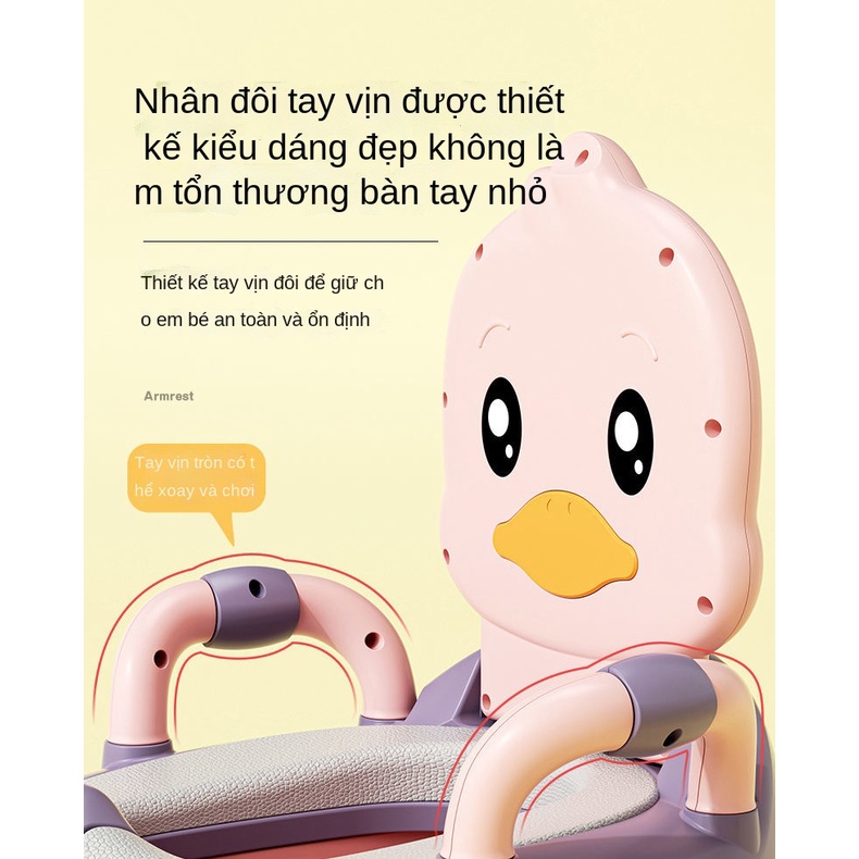 (kèm lót+ cọ) Bô Đi Vệ Sinh Chất Lượng Cao Dành Cho Bé Trai Và Bé Gái