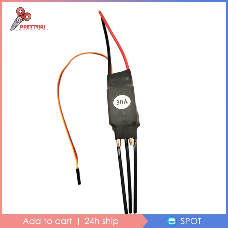 Bộ Điều Khiển Tốc Độ Không Chổi Than Prettyia1 30A / 50A / 80A / 100A ESC Cho Thuyền Điều Khiển Từ Xa