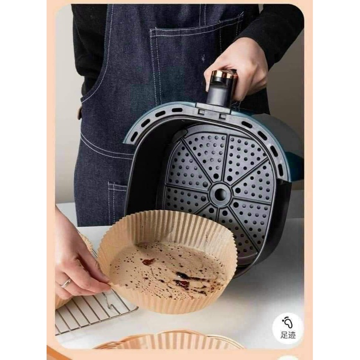 Giấy Set 20 Nến Nồi Chiên Không Dầu Hình Khuôn Bánh Siêu Tiện Lợi - Giảm Thiểu Tối Đa Dầu Mỡ Bán Vào Nồi Chiên