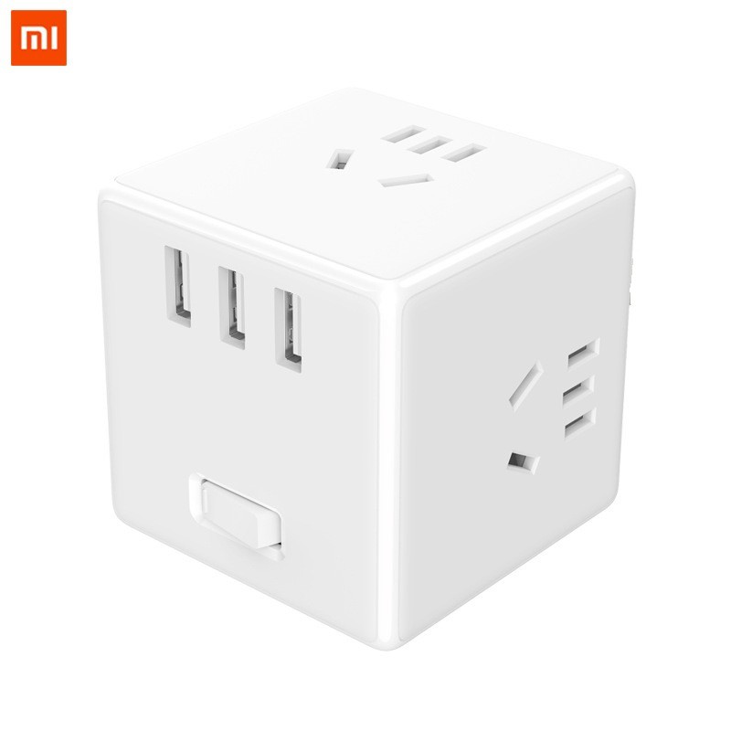 Ổ cắm điện Xiaomi Mijia Rubik Cube MJZHQ3-01QM không dây tiện lợi gọn gàng - Minh Tín Shop