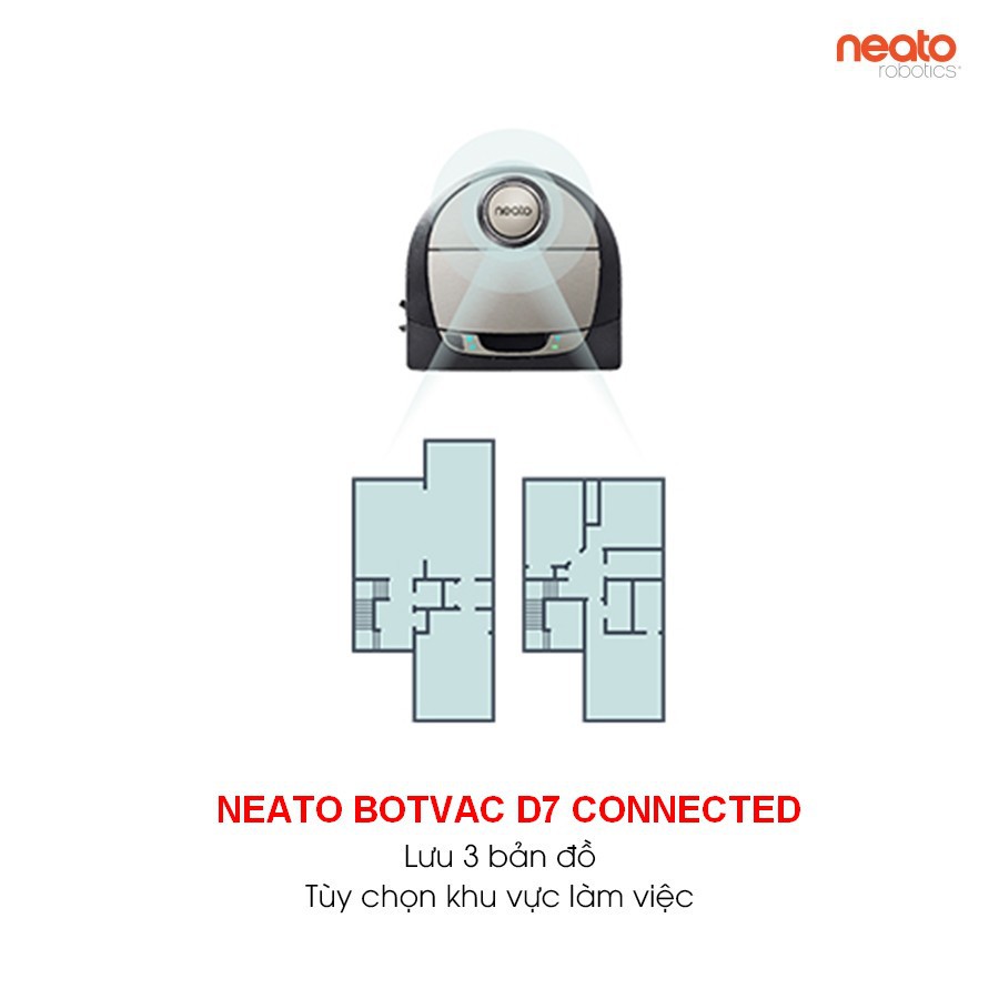 Robot hút bụi Neato Botvac D7 Connected - Hàng chính hãng Bảo hành 24 tháng 1 đổi 1