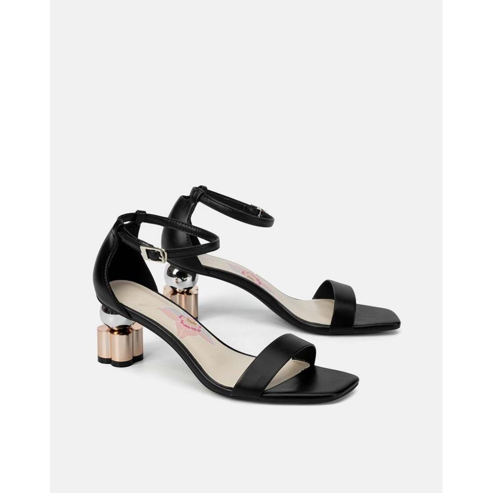 JUNO - Giày Sandal Gót Cách Điệu 2 Màu - SD07065 LaT