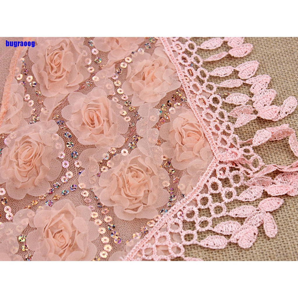 Khăn Choàng Cổ Vải Lụa Thêu Họa Tiết Cho Nữ | BigBuy360 - bigbuy360.vn