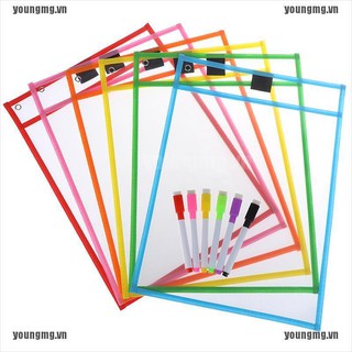 YG Toys Can Be Reused With PVC Transparent Dry Brush Bag PET Writing Dry Wipe Bag