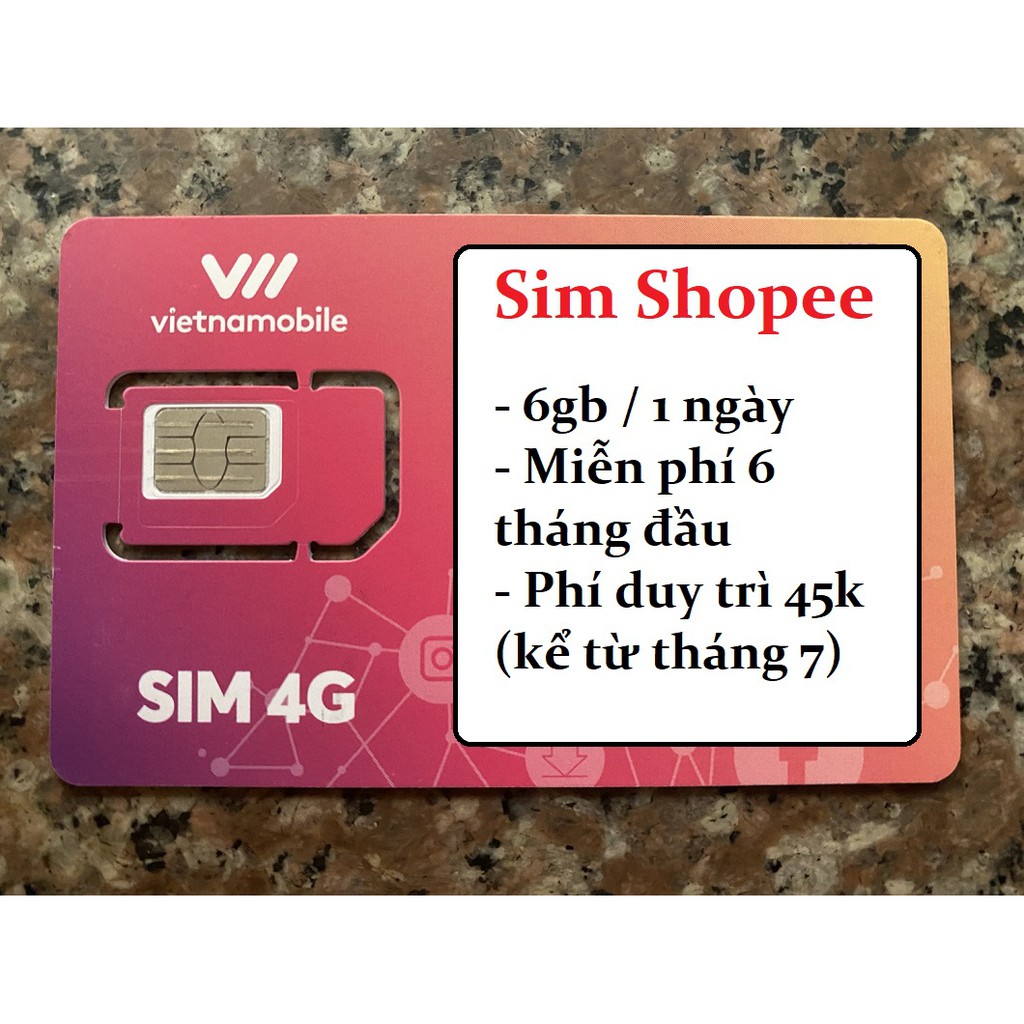 [Miễn phí 6 tháng] Sim số Vietnamobile data 6gb 1 ngày