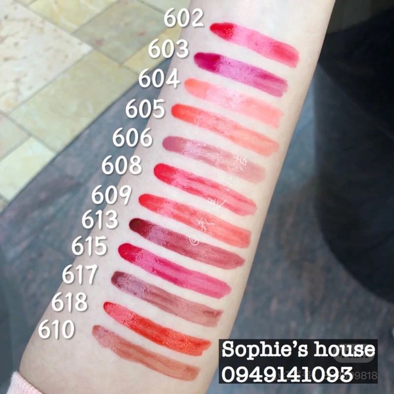 Ysl Water Lip Stain Swatches 602 Yves Saint Laurent Rouge Pur