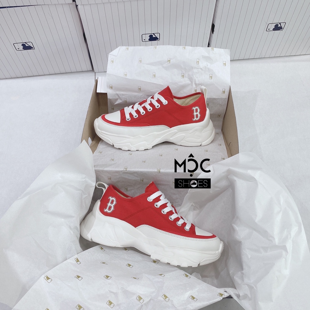 [CHÍNH HÃNG] Giày thể thao Sneaker MLB Chunky cố Thấp New York Yankees màu Đỏ