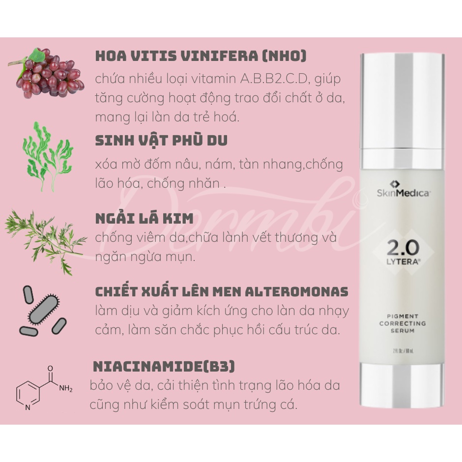 Serum dưỡng da chống lão hóa trắng da Lytera 2.0 Pigment Correcting 8.8ml