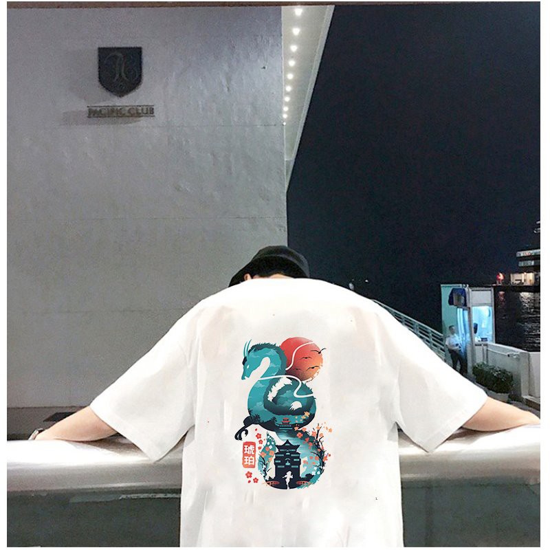 Áo thun unisex form rộng Nhật Bản đẹp độc lạ phong cách cá tính vải dày mịn 2019T2366