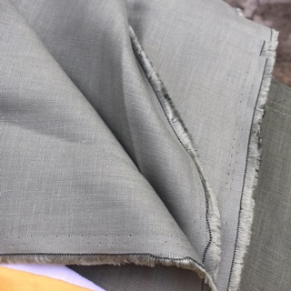 Vải linen tưng premium màu ximang.