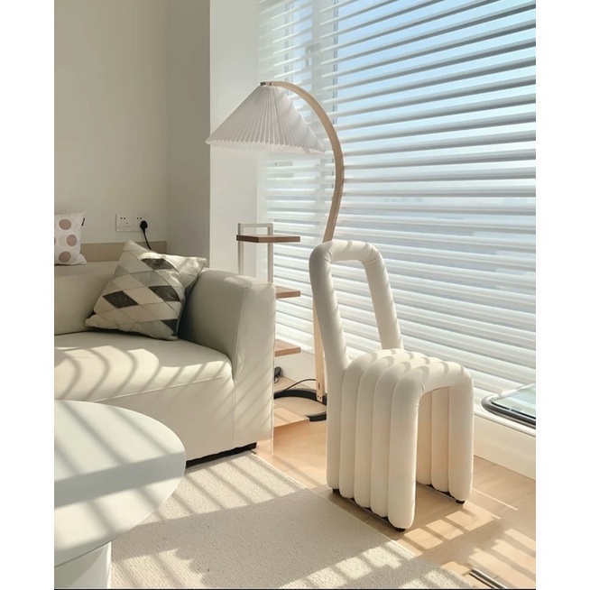 Ghế Bold Chair tựa lưng - ghế hình khuỷu tay trang điểm phong cách Bắc Âu