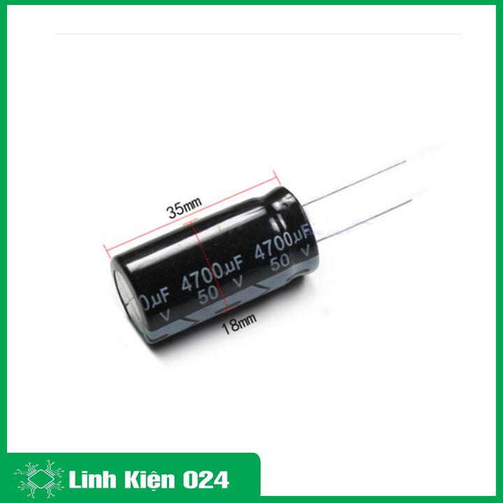 Tụ hóa 50V đủ giá trị từ 0.1uF đến 470uF