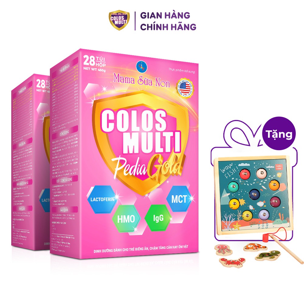 Combo 2 hộp Sữa bột cho bé Colosmulti [Quà tặng bộ đồ chơi câu cá]