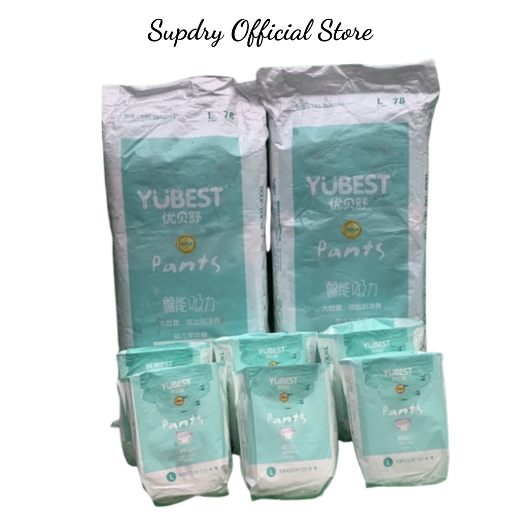 Bỉm dán/quần yubest gold S90/M84/L78/xl72/xxl66