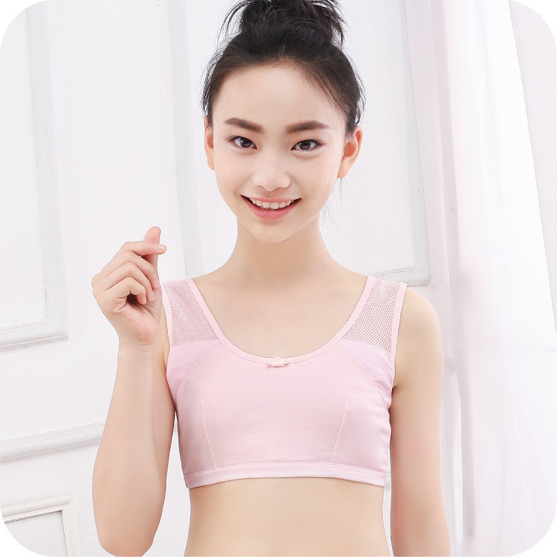 Áo ngực học sinh cotton dây quai to, bra cho teen, áo lá học sinh 10-16 tuổi (Hàng đẹp- Giao mẫu ngẫu nhiên)