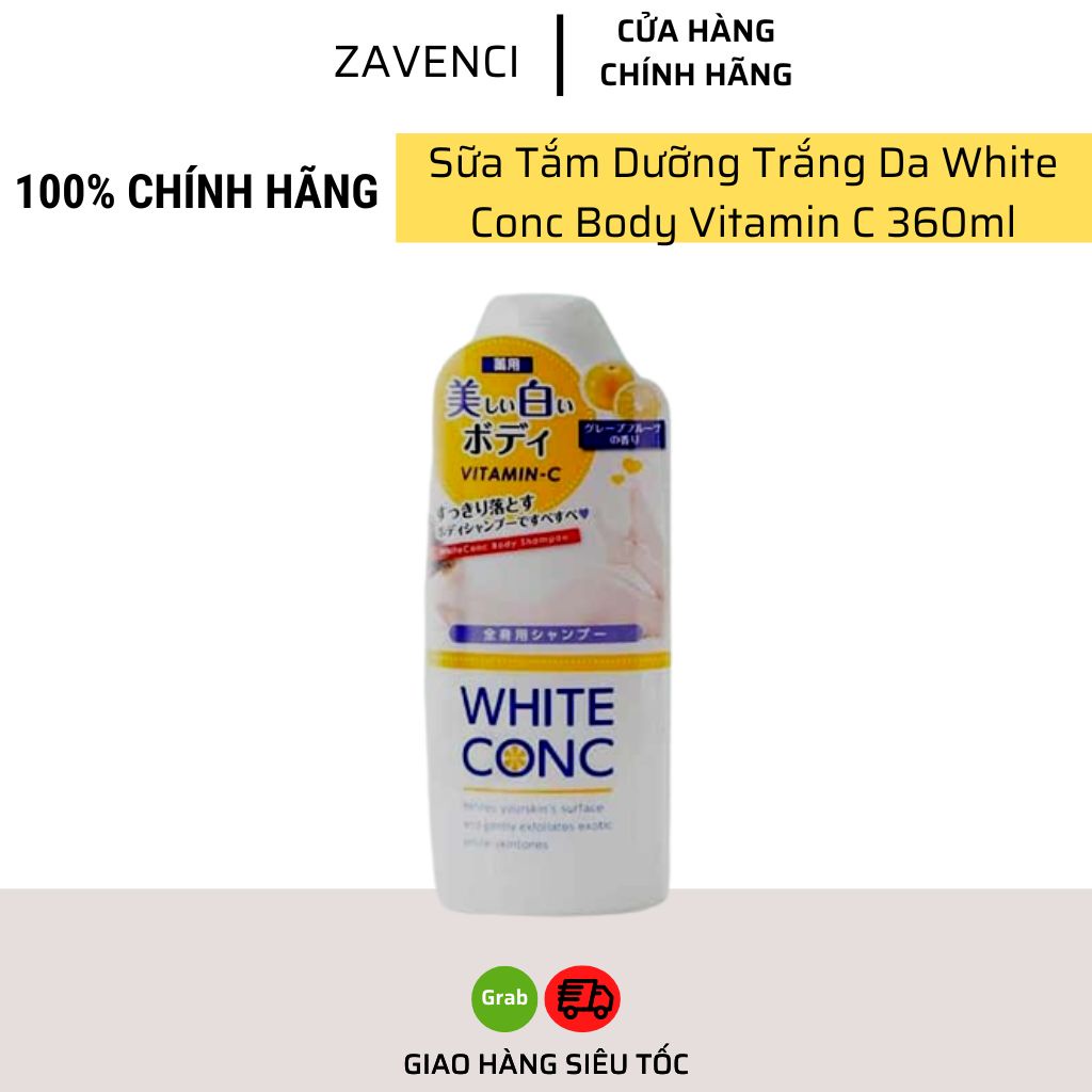 Sữa tắm trắng da toàn thân White Conc Body 360ml của Nhật Bản