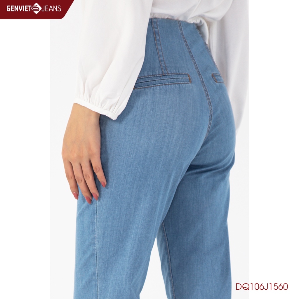 Quần Dài Jeans Nữ Ống Col DQ106J1560 GENVIET