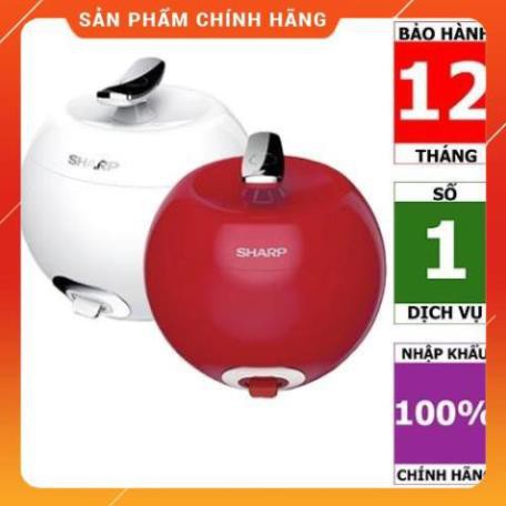 [ CHÍNH HÃNG ] [Mã ELMS5 giảm 7% đơn 300K] Nồi cơm điện mini Sharp KS-A08V-WH | KS-A08V-RD 0.72 lít (Hàng chính hãng)