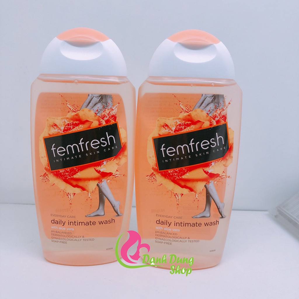 Dung Dịch Vệ Sinh Phụ Nữ Femfresh (hàng Anh) 250ml_MÀU CAM dùng hằng ngày