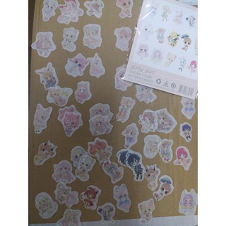 Set 100 sticker change girl dễ thương
