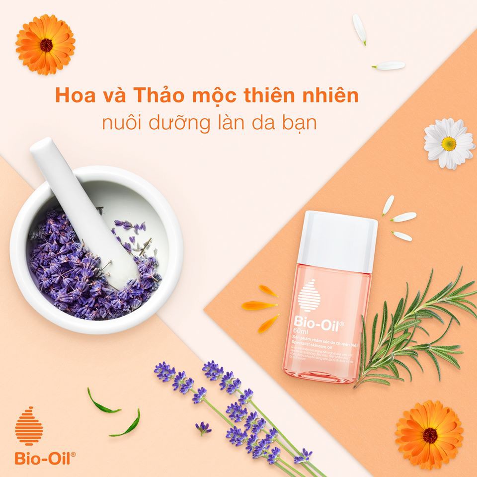 Bio Oil - serum dưỡng da, chăm sóc da. Giảm rạn da và làm mờ sẹo. Thích hợp cho làn da bà bầu (lọ 60ml)