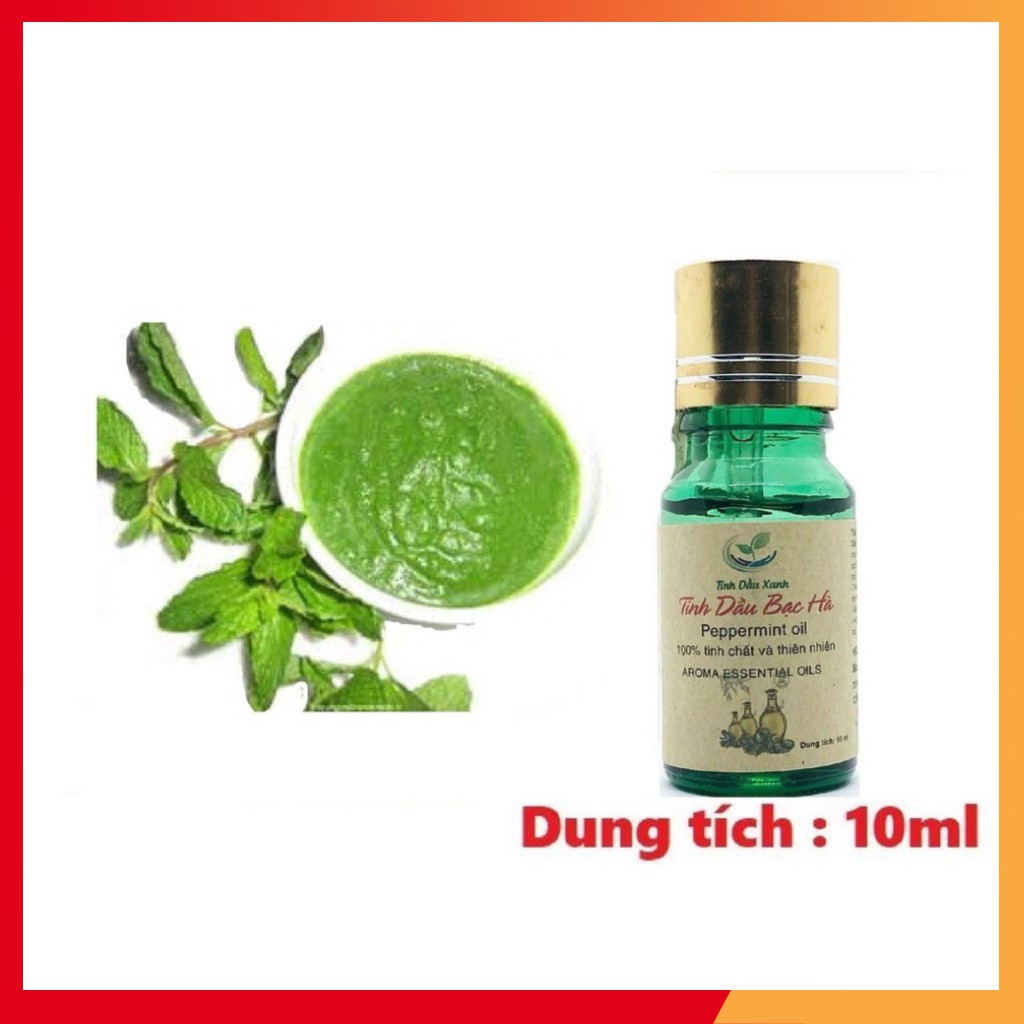 Tinh Dầu Bạc Hà TDX Thiên Nhiên Nguyên Chất Xông Phòng Giúp Thơm Phòng Ngủ Đuổi Muỗi Dung Tích 10ML