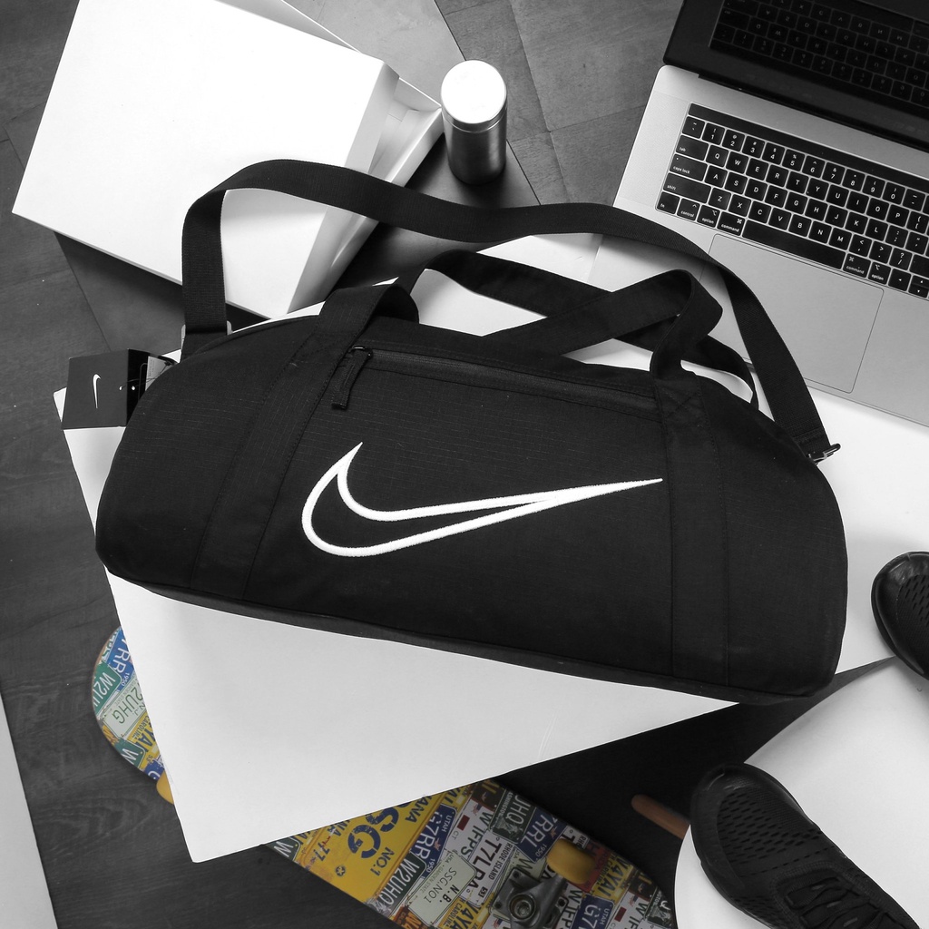 [ HÀNG XUẤT DƯ ] Túi trống thể thao Nike Gym Club Printed Training Duffel Bag Black / HÀNG CÓ SẴN / ẢNH THẬT