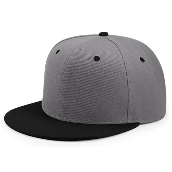 Mũ lưỡi trai vành phẳng màu sắc trơn phong cách hiphop đường phố