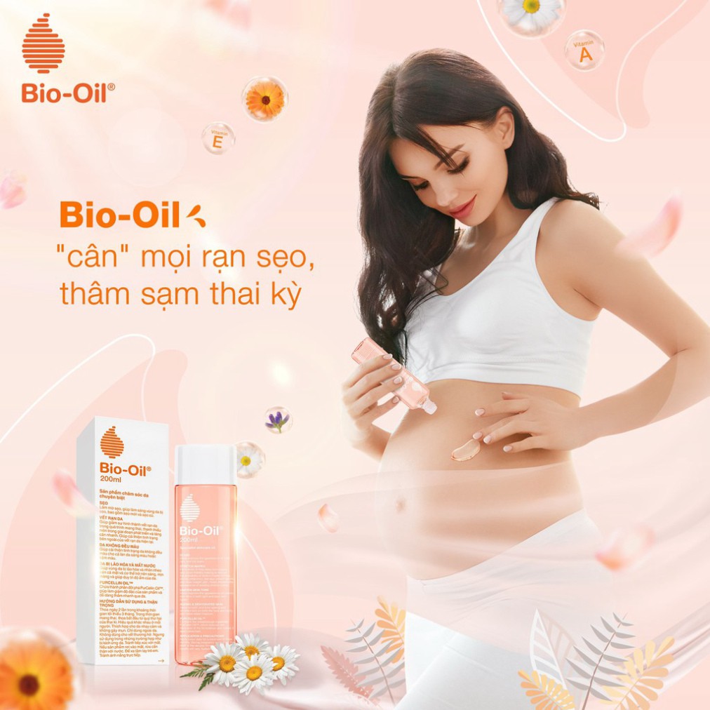 Bio Oil Hỗ Trợ Rạn Da, Thâm Nám Do Mang Thai, Da Khô, Mất Nước. | BigBuy360 - bigbuy360.vn