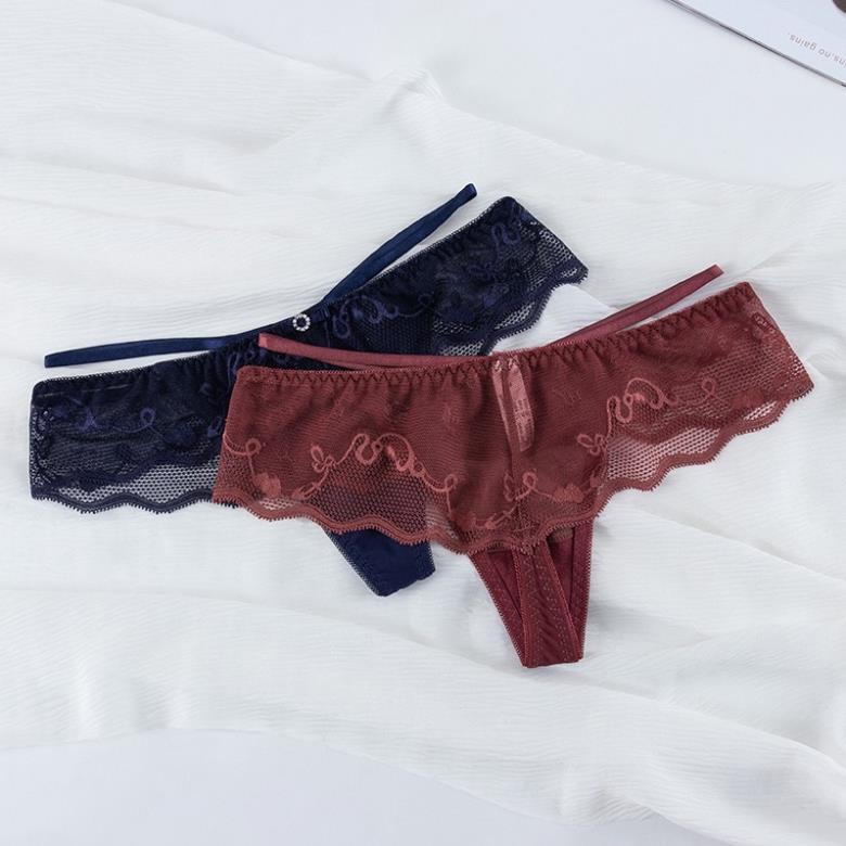 Quần Lót Nữ Softie ❤️Quần Lọt Khe Ren Sexy Phối Họa Tiết 2 Dây Hông Gợi Cảm Quyến Rũ 8038